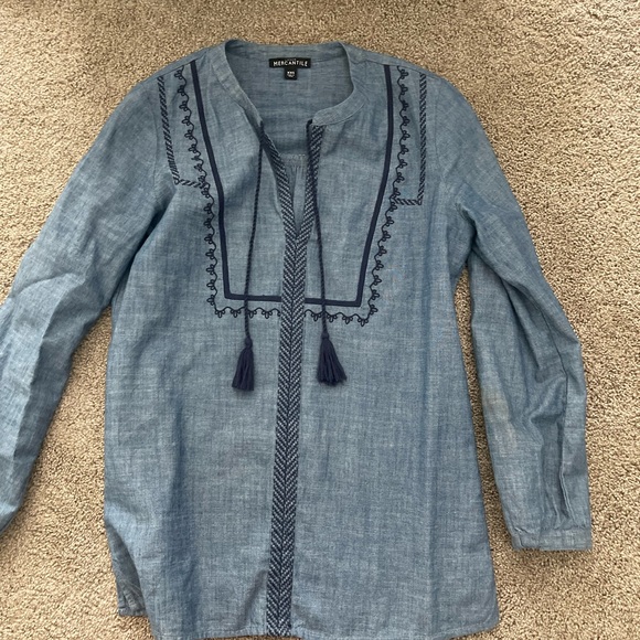 J. Crew Factory Tops J Crew Embroidered Top Poshmark